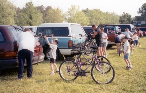 Setting up the bikes