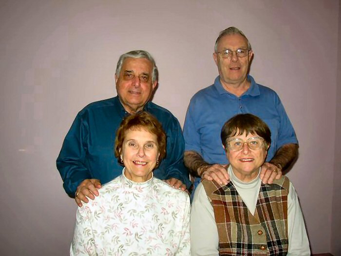 Pete and Kay with Shirley and Ron