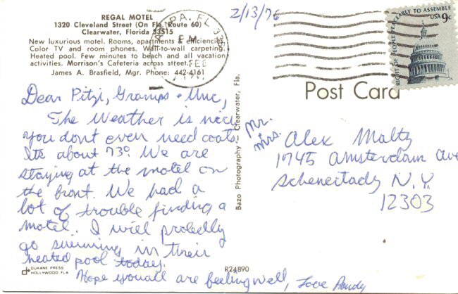 Russell and Randy's Postal Cards