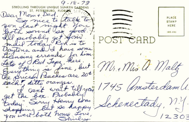 Shirley's Postal Cards