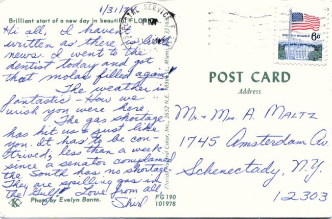 Shirley's Postal Cards