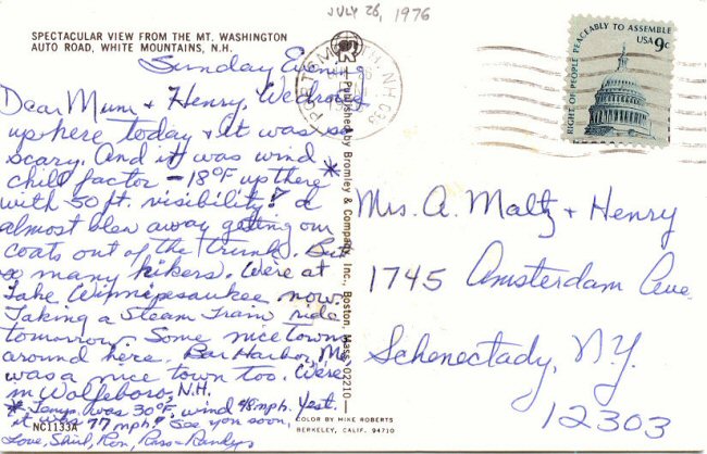 Russell and Randy's Postal Cards